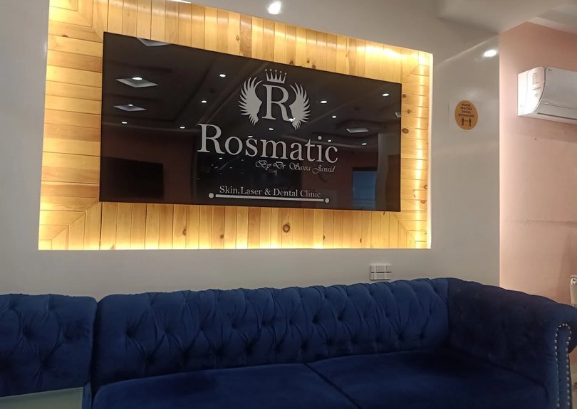 Hospital room with a bed